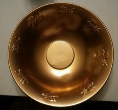 024 Vintage Copper Color Bowl By West Bend Aluminum Co. 14&quot; Grapes Design Snacks - £13.53 GBP