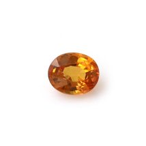 100%Natural Orange Sapphire Oval 0.56 Carats TCW Top Quality Gem By DVG - £39.77 GBP