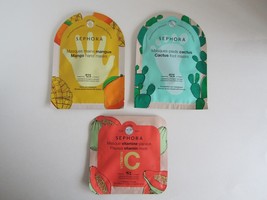 New SEPHORA Masks Lot of 3 Masks Mango Hand Mask Cactus Foot Mask Papaya... - $10.00