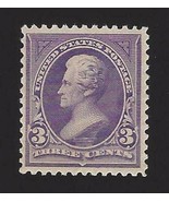 1894 3c Andrew Jackson, President, Purple Scott 253 Mint F/VF NH - $325.00