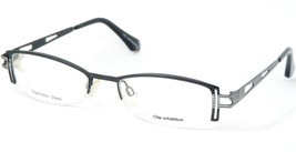 Vintage Optik Fleckenstein 1180 1 Black /SILVER Eyeglasses Frame 51-19-135mm - £55.37 GBP