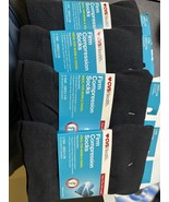 (4)×CVS Black Unisex Firm Compression Socks Over-the-Calf Length-Size S/... - $27.36 CAD