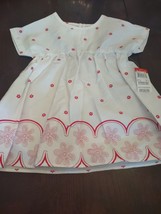 Newborn Girls 6-9 Months Blouse Pink And White - $15.72