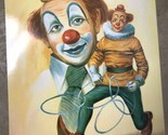 Vtg Clown Poster By William Offman Signed Art Print Wall Art Print 16”x2... - $15.84