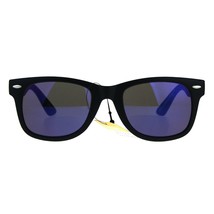 Bifocal Magnified Lens Sunglasses Trendy Square Horn Rim Mirrored Lens - £8.72 GBP