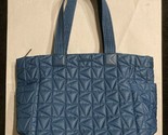 Michael Kors Winnie Quilted Nylon Blue Large Tote 35T1TW4T3C $398 Chambr... - $117.80