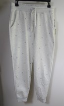 Women&#39;s Fleece Heart Sweatpants, Olive + Oak Loungewear, Size Medium Pants - $27.72