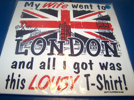 CITY CLOTHING London Graphic Tee for married men Size large White NEW - $16.99