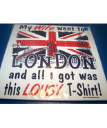 CITY CLOTHING London Graphic Tee for married men Size large White NEW - $323.48 MXN