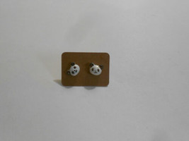 Earrings - Novelty Glitter Stud (new) PANDA FACE - £5.46 GBP