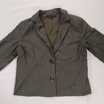 Etophe Studios RN#150394 Women's Green Linen Blend Blazer Jacket Size Small image 13