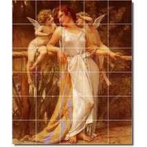 Guillaume Seignac Angel Painting Ceramic Tile Mural P08281 - $300.00+