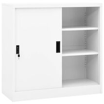 Office Cabinet White Steel 35.4 in x 15.7 in x 35.4 in - $530.40 CAD