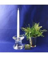 Taper and Pillar Crystal Glass Candle Holder Faceted Design Elegant Home... - $25.69