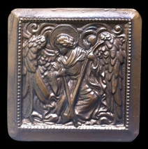 Musical Saint Angel 17th-18th century German sculpture relief reproduction - $14.84