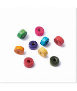 200Pcs Mixed Colors Natural Wood Spacer Beads 6x3mm - Eco-Friendly Woode... - $30.20 CAD