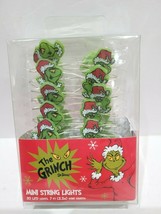 Christmas Grinch Dr Seuss 20 LED Mini String Lights 7ft Battery Operated - £19.25 GBP