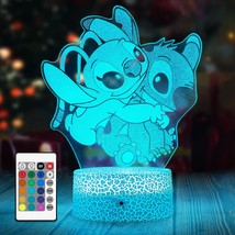 Stitch Light, Stitch Night Lights, Children&#39;S Day Gift, Dimmable Lights With Rem - £25.29 GBP