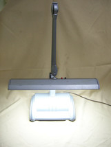 AS IS Vintage Fluorescent Acme Lite Float Fixture Industrial Desk Lamp mid cent - £39.55 GBP