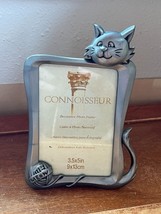 Connoisseur Silver Colored Kitty Cat Rectangle Shaped Picture Frame – 6.5 x 4.5 - £9.16 GBP