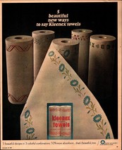 1967 Kleenex Designer Towels Ad - Absorb 50% Nostalgic ad d5 - £17.72 GBP