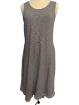 Talbots Hello Saturday Black and White Striped Criss Cross Strap Sundres... - $14.24