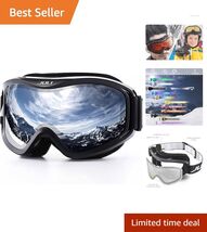 JULI Silver VLT 12% Anti-Fog Ski Goggles for Men &amp; Women - UV Protection - $34.60