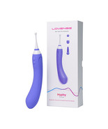 Lovense Hyphy Bluetooth Remote-Controlled Dual-End Vibrator Clitoral and... - £94.12 GBP