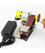 Electric Sharpening Machine Mini Electric Belt Sander DIY Polishing Grinder - $70.28