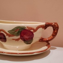 Franciscan Apple Gravy Boat, Vintage 1960, Mid Century MCM, Made in USA Pottery image 2