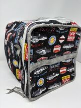 Artisan Made Quilted Cube Zipper Storage Bag Automotive Theme NEW - €48,84 EUR