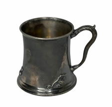 Vintage Superior Silver Co Quadruple Small 2.75&quot; Tall Mug Cup 318 Engrav... - $376.73 MXN