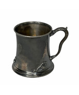Vintage Superior Silver Co Quadruple Small 2.75&quot; Tall Mug Cup 318 Engrav... - $19.79