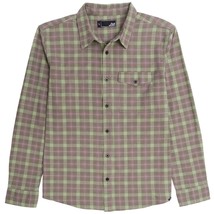 Lost enterprises junction flannel shirt - moss green - £24.50 GBP