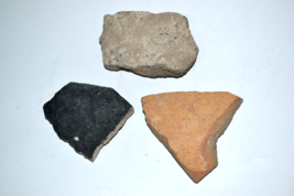 Lot of 3 Original Ancient Bronze Age Pieces of Pottery,  circa 8th centu... - $188.99