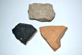 Lot of 3 Original Ancient Bronze Age Pieces of Pottery,  circa 8th centu... - $3,592.10 MXN