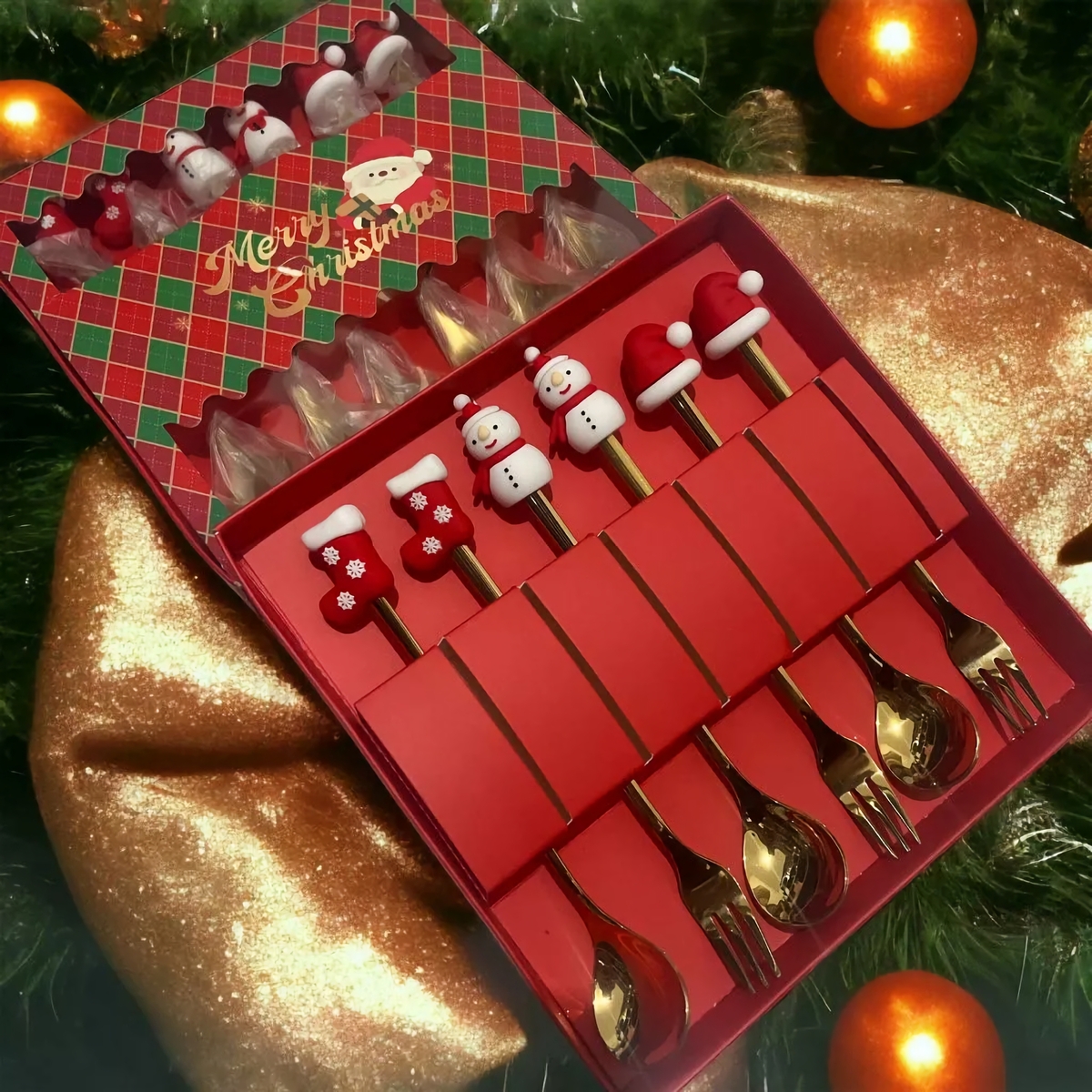 4 Box Christmas Spoons Premium Cutlery Set - $99.00