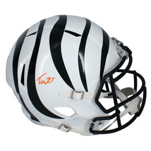 Tee Higgins Autographed Bengals White Alternate Full Size Speed Helmet Beckett - $247.10