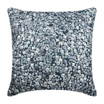 Antique Silver Treasure, Blue Art Silk 16&quot;x16&quot; Throw Pillow Covers - £24.06 GBP+