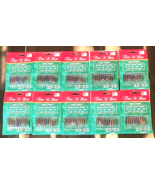 100 NOS Christmas String Light Replacement Bulbs Blue Gold Red Green 2.5... - $19.79