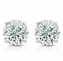 1.20 CT Lab Created Trending HPHT VVS-VS White Gold 14K White Gold Stud ... - $776.79 CAD+