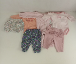 Girl Clothes Size Newborn Mixed Brands Lot Of 6 Pieces - $12.86