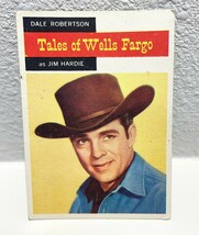 1958 Overland TV Westerns #57 Tales of Wells Fargo  Dale Robertson Topps - $4.94