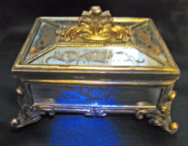 Haunted LARGE CHEST 100X MAGNIFYING MAGICK & SPIRITS MIRRORED Cassia4 WITCH - $86.63