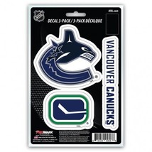 vancouver canucks team nhl ice hockey fan sticker vinyl decal set made in usa - £13.53 GBP