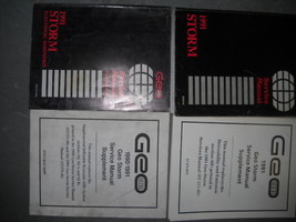 1991 Chevy Geo Storm Service Atelier Réparation Manuel Set OEM Avec Suppléments - £46.81 GBP