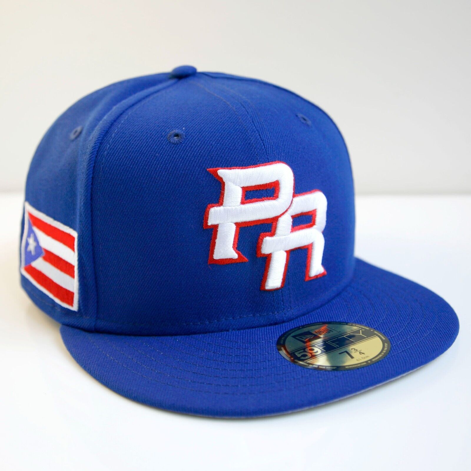 WBC Puerto Rico - 7 3/4 Hat New Era 59Fifty Fitted Cap Blue World Baseball NEW - £70.96 GBP