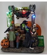 Happy Halloween Light-Up Witch&#39;s Potion Stand Scene - $472.60 MXN