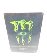 Monster Prepare to Destroy Metal Tin Sign 4 Corner Holes Wall Decoration... - £14.69 GBP