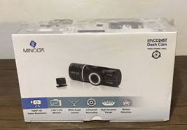 Front  Rear View Dash Camera Minolta MNCD245T FHD  with 3-Ch Recording, ... - $34.64